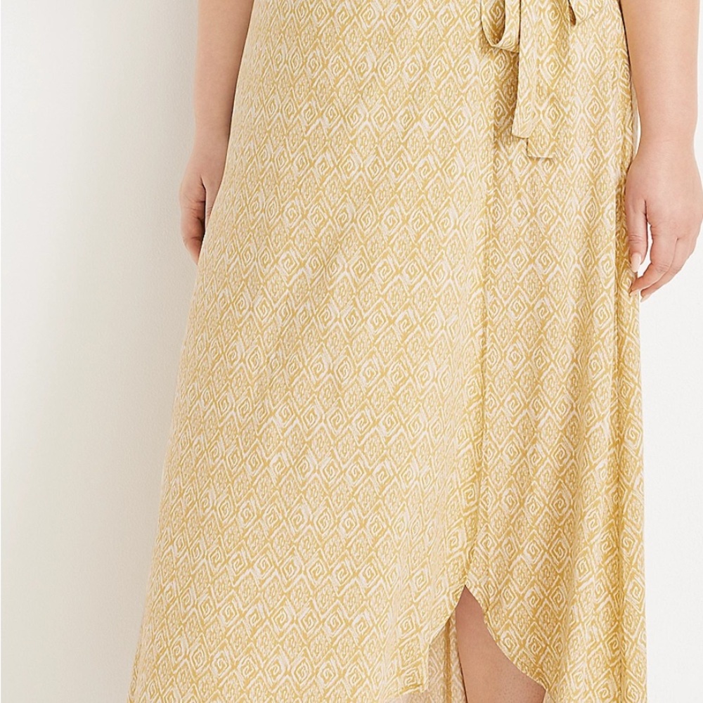Maurices Yellow Diamond Maxi Skirt